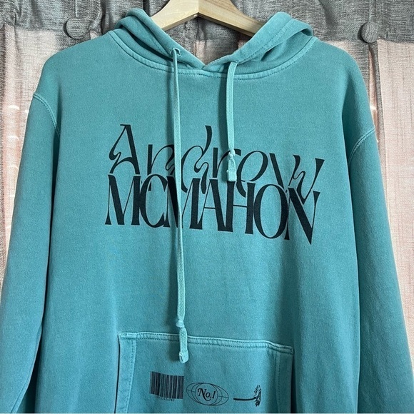 Andrew McMahon and the Wilderness Green Band Hooded Sweatshirt Size Medium - Picture 12 of 13